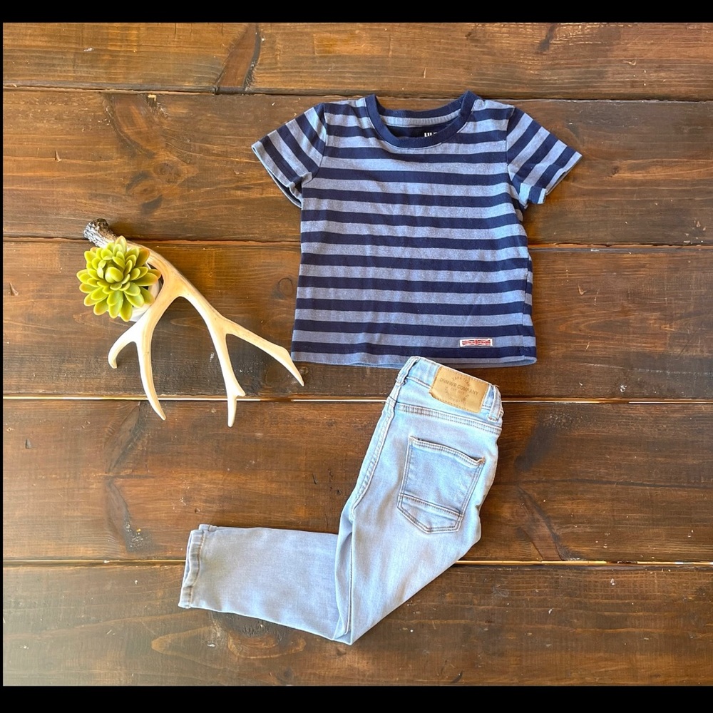 Hudson tee + Zara jeans bundle